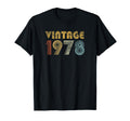 1978 70S 48Th Birthday Gift T-Shirt - Aesthetic Graphic for Adults - T-Shirt, Sweatshirt, Hoodie
