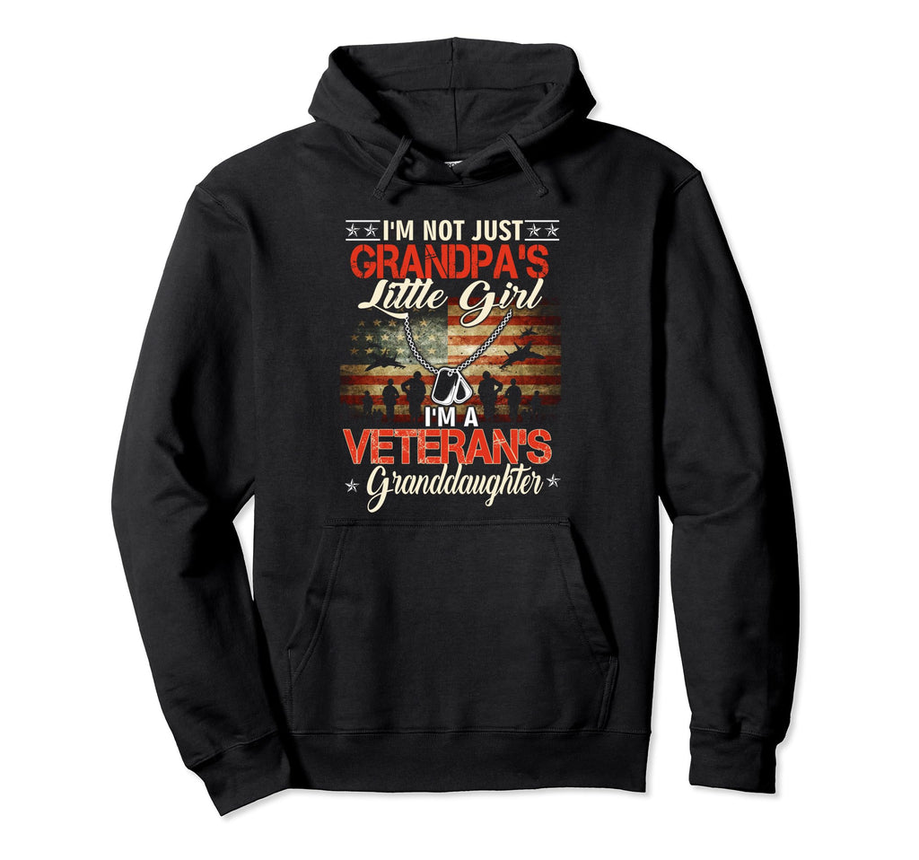 Not Just Grandpas Little Im Veterans Hoodie - Graphic Print Unisex - T-Shirt, Sweatshirt, Hoodie