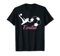 Emilia Name Gift Personalized Soccer T-Shirt - Graphic Print Unisex - T-Shirt, Sweatshirt, Hoodie