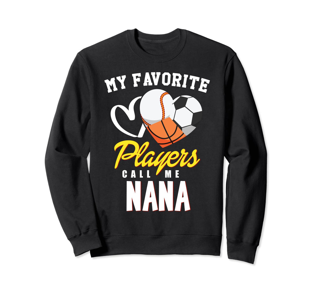 My Favorite Players Baseball Soccer Sweatshirt - Graphic Print for Adults - T-Shirt, Sweatshirt, Hoodie