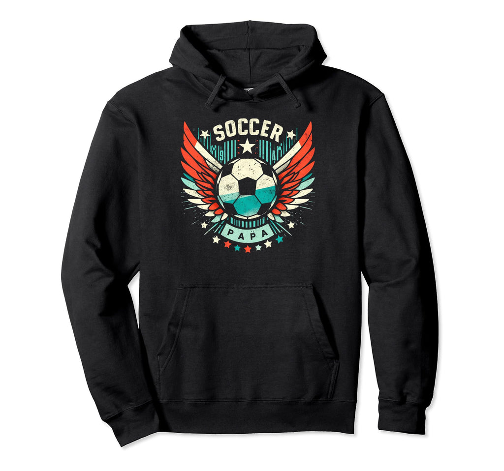 Soccer Papa Family Matching Dad Fathers Day Hoodie - Novelty Apparel Unisex - T-Shirt, Sweatshirt, Hoodie