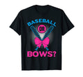 Baseball Or Bows Funny Gender Reveals T-Shirt - Custom Art Print Men Women - T-Shirt, Sweatshirt, Hoodie