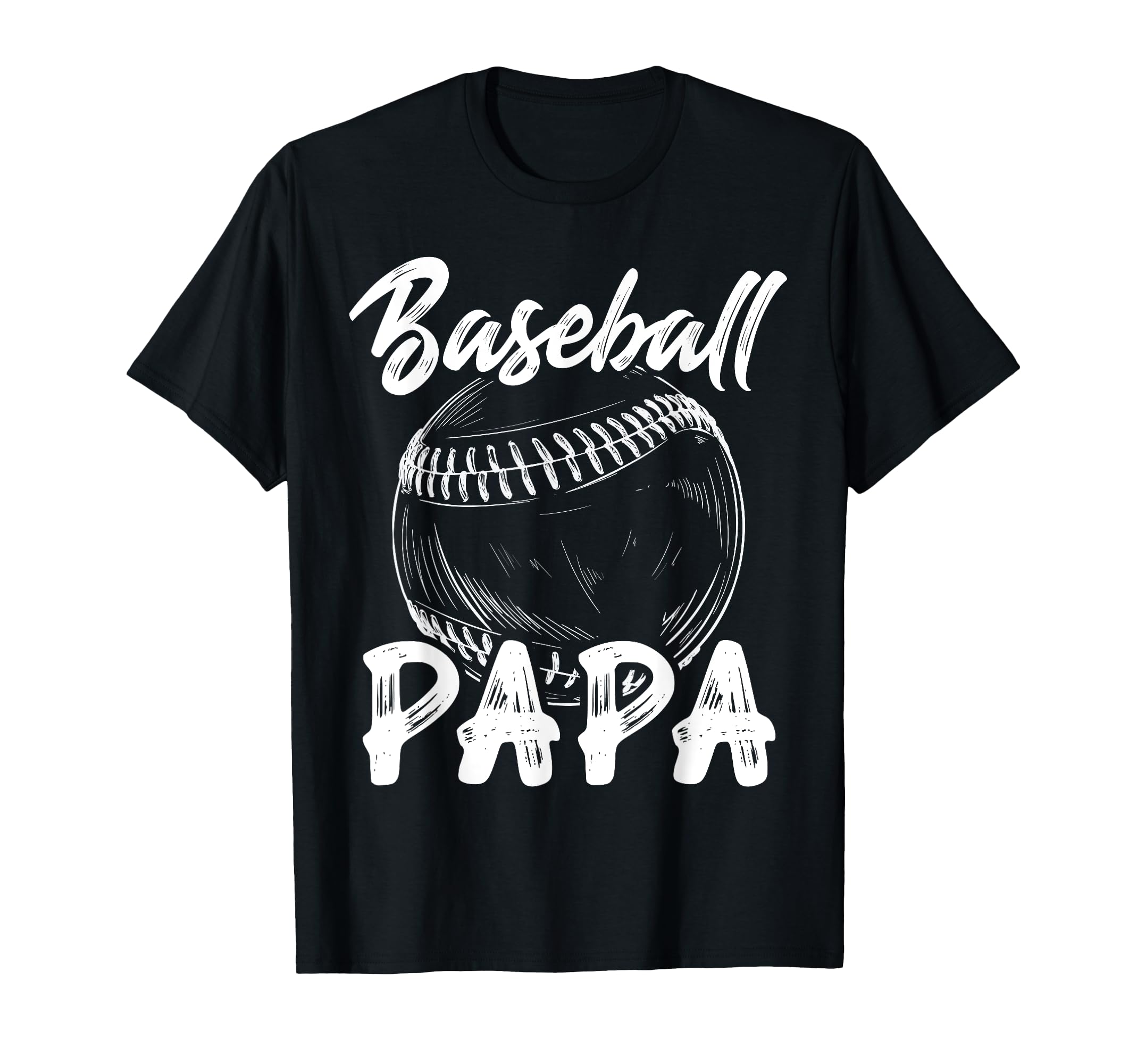Baseball Papa Family Matching T-Shirt - Casual Everyday Wear Men Women - T-Shirt, Sweatshirt, Hoodie