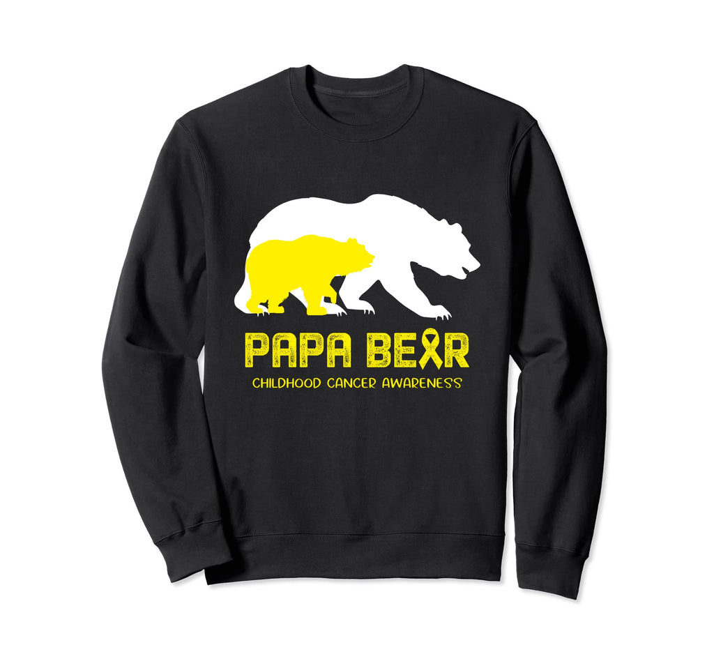 Papa Bear Support Childhood Sweatshirt - Streetwear Style for Adults - T-Shirt, Sweatshirt, Hoodie