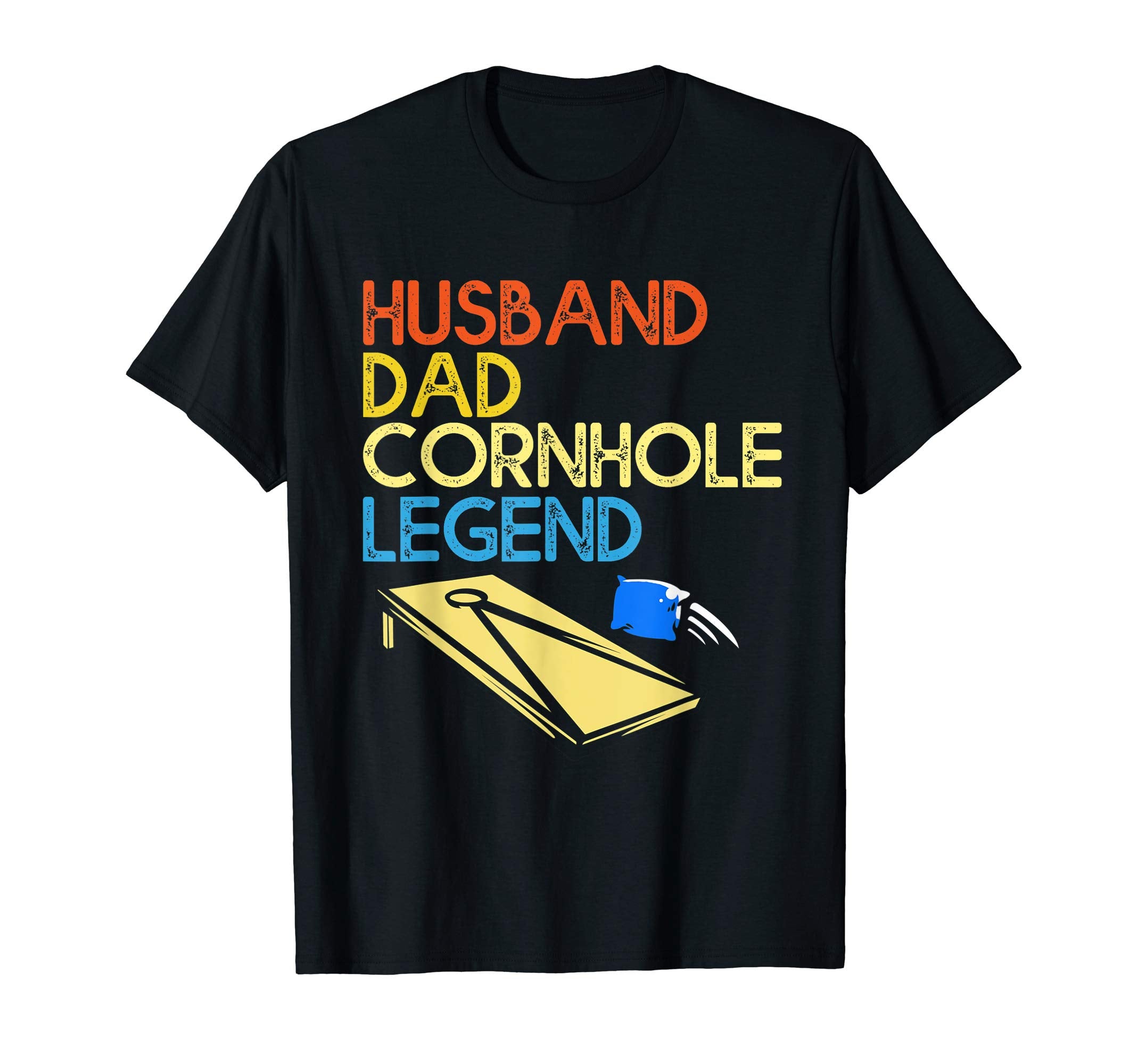 Mens Husband Dad Cornhole Legend T-Shirt - Minimalist Print for Adults - T-Shirt, Sweatshirt, Hoodie