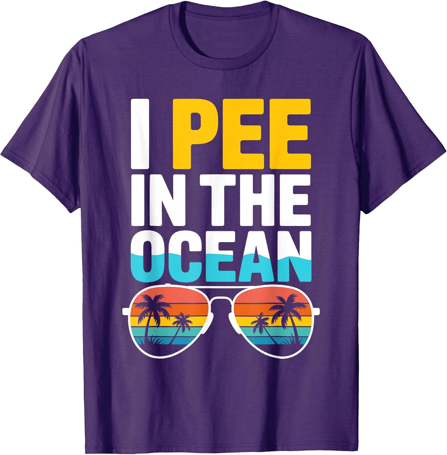 Funny Sarcastic Beach Humor Vacation Joke I Pee in - Adult & Kids T-Shirts, Sweatshirts & Hoodies apparel design preview 1