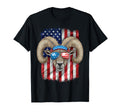 4Th July Farmers Ram Usa Flag T-Shirt - Novelty Apparel Men Women - T-Shirt, Sweatshirt, Hoodie