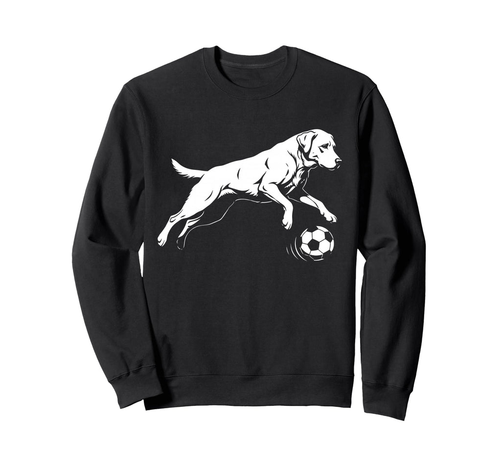 Soccer Labrador Retriever Funny Sweatshirt - Minimalist Print Men Women - T-Shirt, Sweatshirt, Hoodie