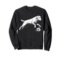 Soccer Labrador Retriever Funny Sweatshirt - Minimalist Print Men Women - T-Shirt, Sweatshirt, Hoodie