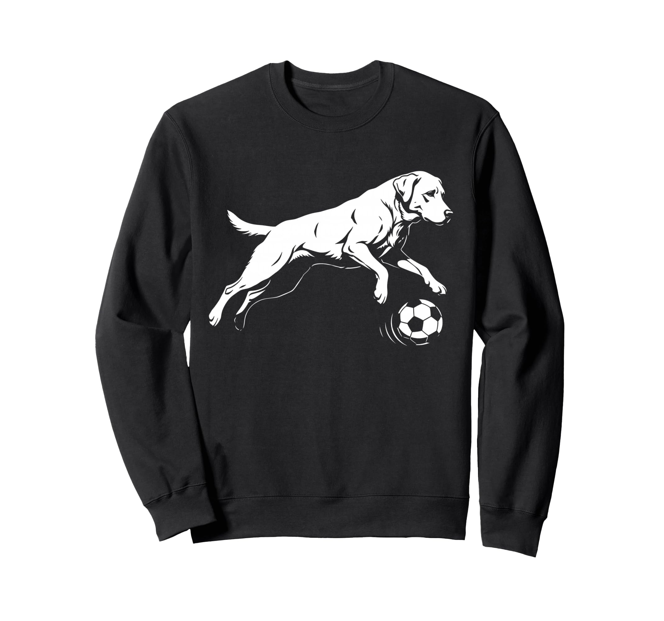 Soccer Labrador Retriever Funny Sweatshirt - Minimalist Print Men Women - T-Shirt, Sweatshirt, Hoodie