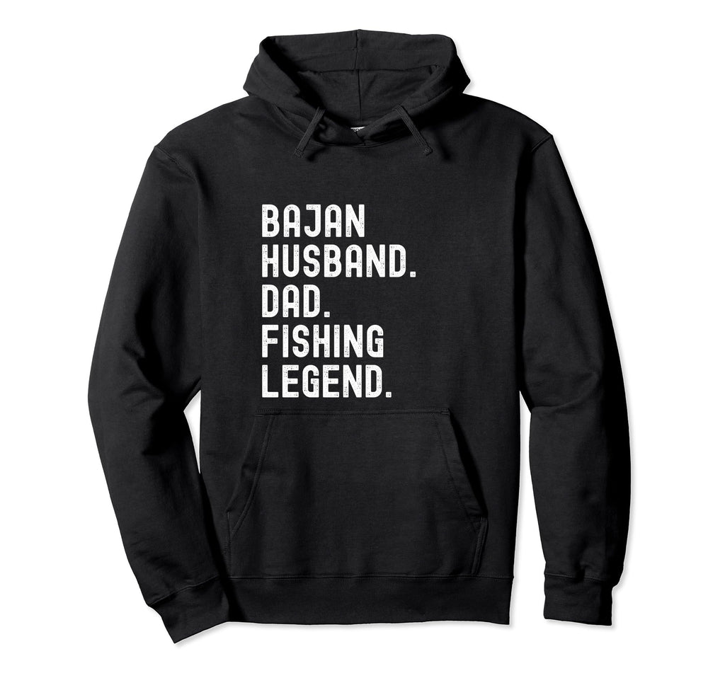 Bajan Husband Dad Fishing Legend Barbados Hoodie - Graphic Print Men Women - T-Shirt, Sweatshirt, Hoodie