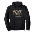 Year 1980 Gift Birthday Mom Dad Hoodie - Trendy Graphic Unisex - T-Shirt, Sweatshirt, Hoodie