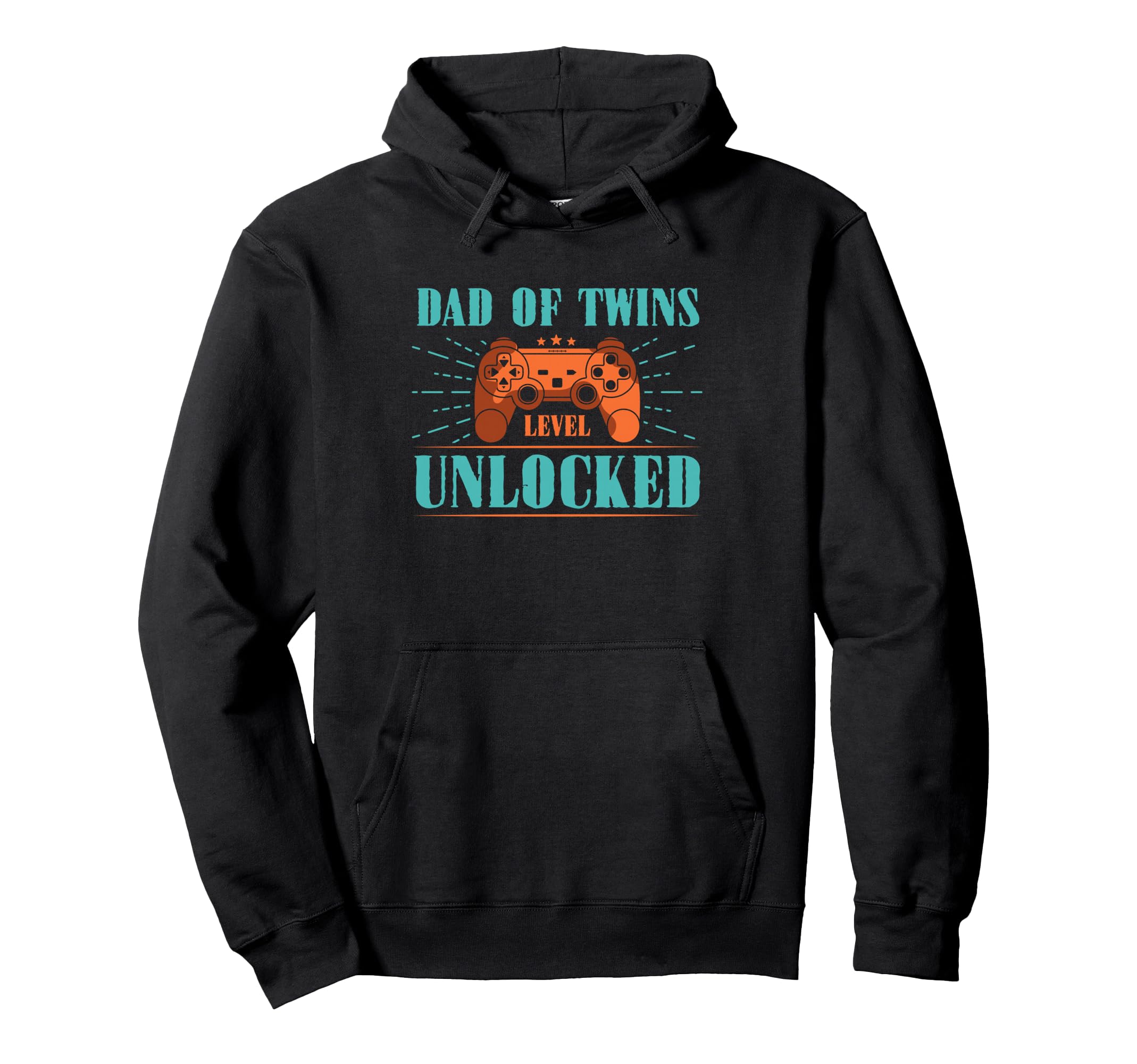 Funny Dad Twins Level Unlocked Twins Hoodie - Unique Graphic Men Women - T-Shirt, Sweatshirt, Hoodie