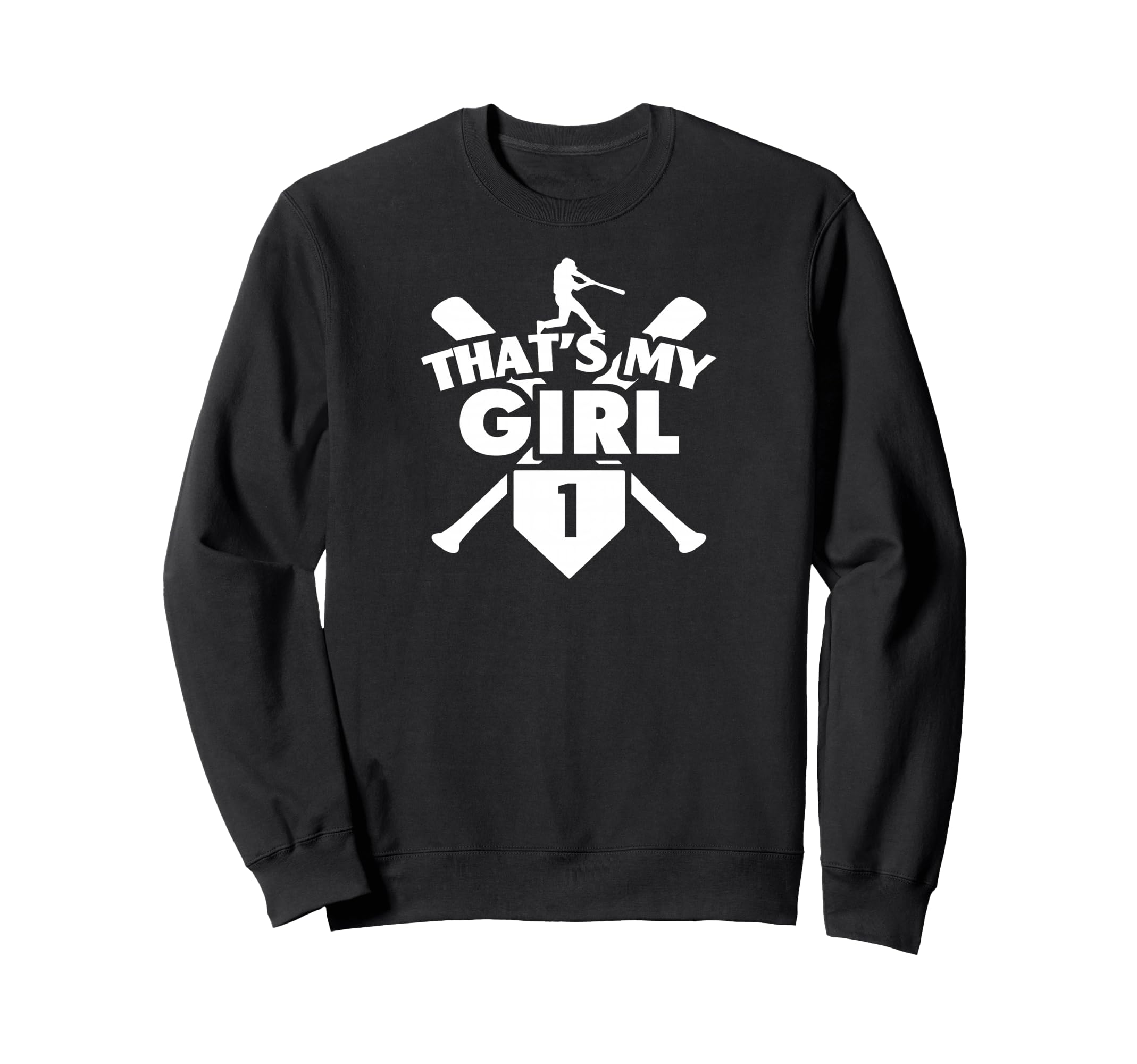 Baseball Mom Dad Thats My 1 Sweatshirt - Minimalist Print Men Women - T-Shirt, Sweatshirt, Hoodie
