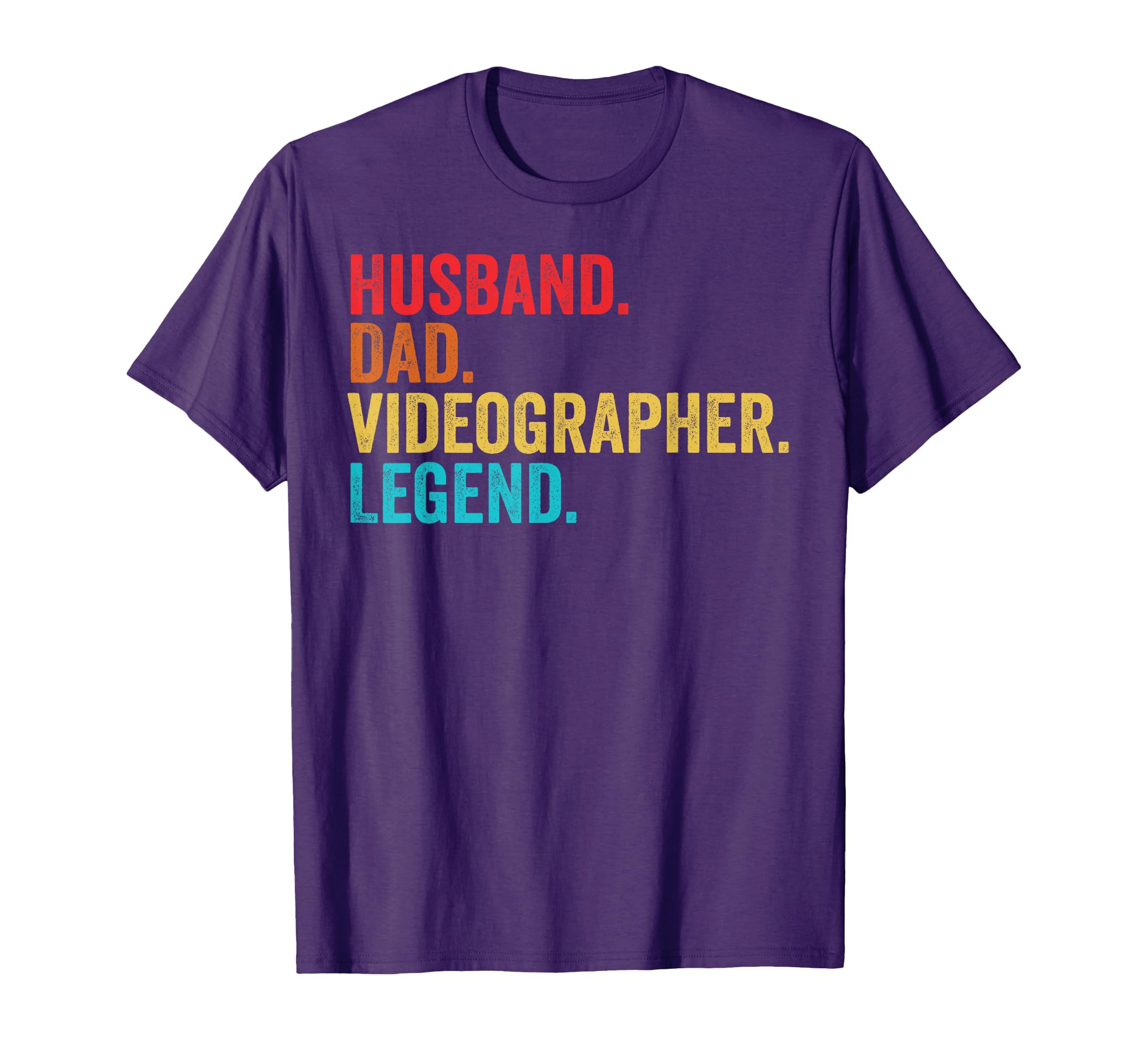 Husband Dad Videographer Legend Father T-Shirt - Aesthetic Graphic Unisex - T-Shirt, Sweatshirt, Hoodie