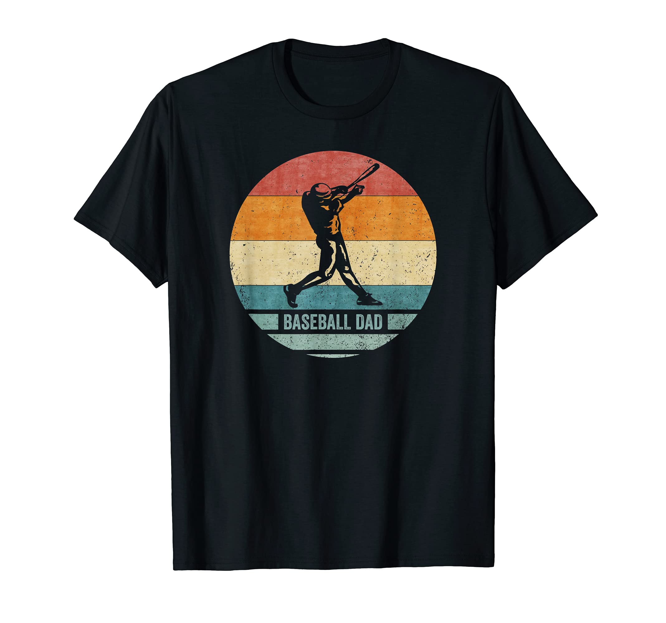 Proud Baseball Dad Silhouette Sunset T-Shirt - Novelty Apparel Men Women - T-Shirt, Sweatshirt, Hoodie