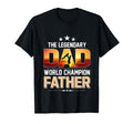 Legendary Dad World Champion Father Hoodie - Minimalist Print Men Women - T-Shirt, Sweatshirt, Hoodie