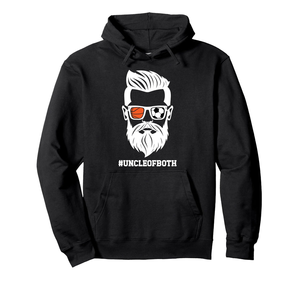 Uncle Both Soccer Basketball Uncle Ballers Hoodie - Graphic Print Unisex - T-Shirt, Sweatshirt, Hoodie