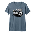 Soccer Game Day Splatter Black Gray T-Shirt - Novelty Apparel Unisex - T-Shirt, Sweatshirt, Hoodie