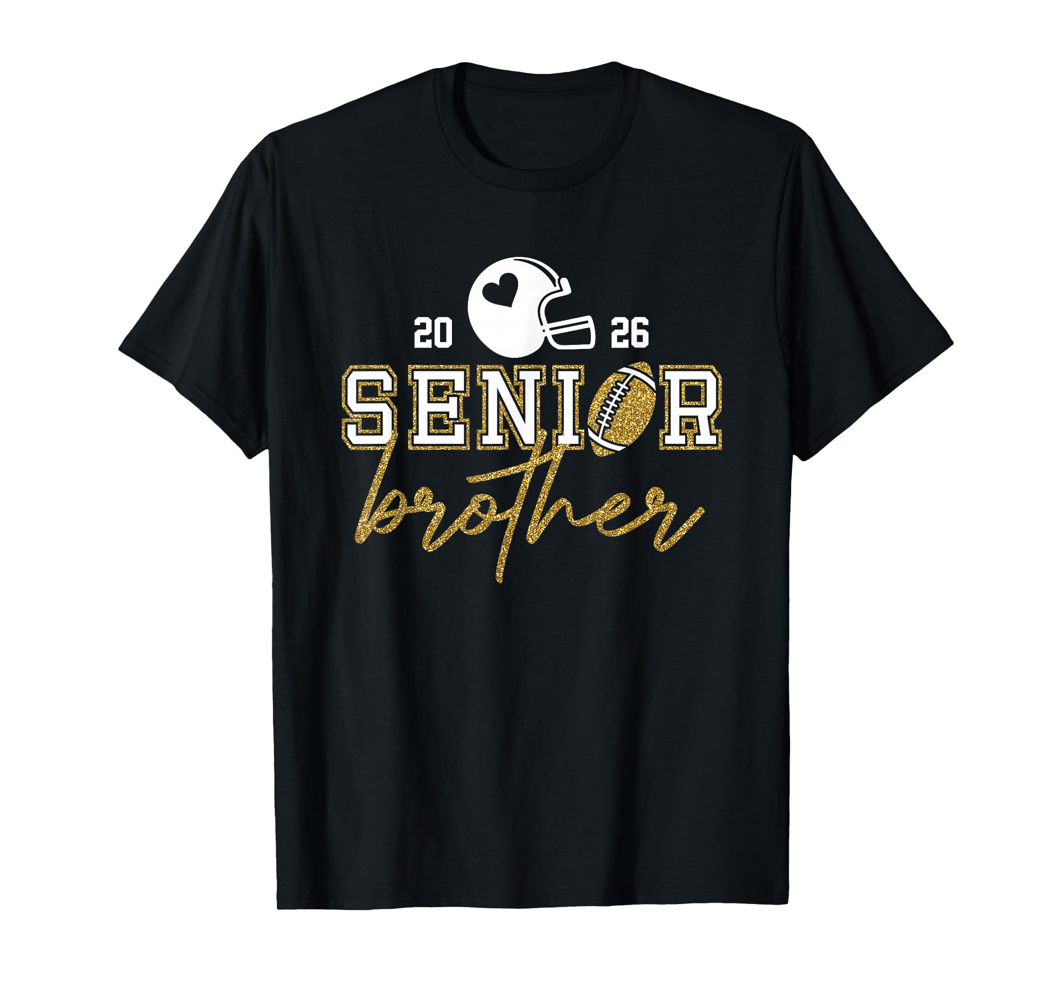 Senior Brother Graduation Football T-Shirt - Trendy Graphic Men Women - T-Shirt, Sweatshirt, Hoodie