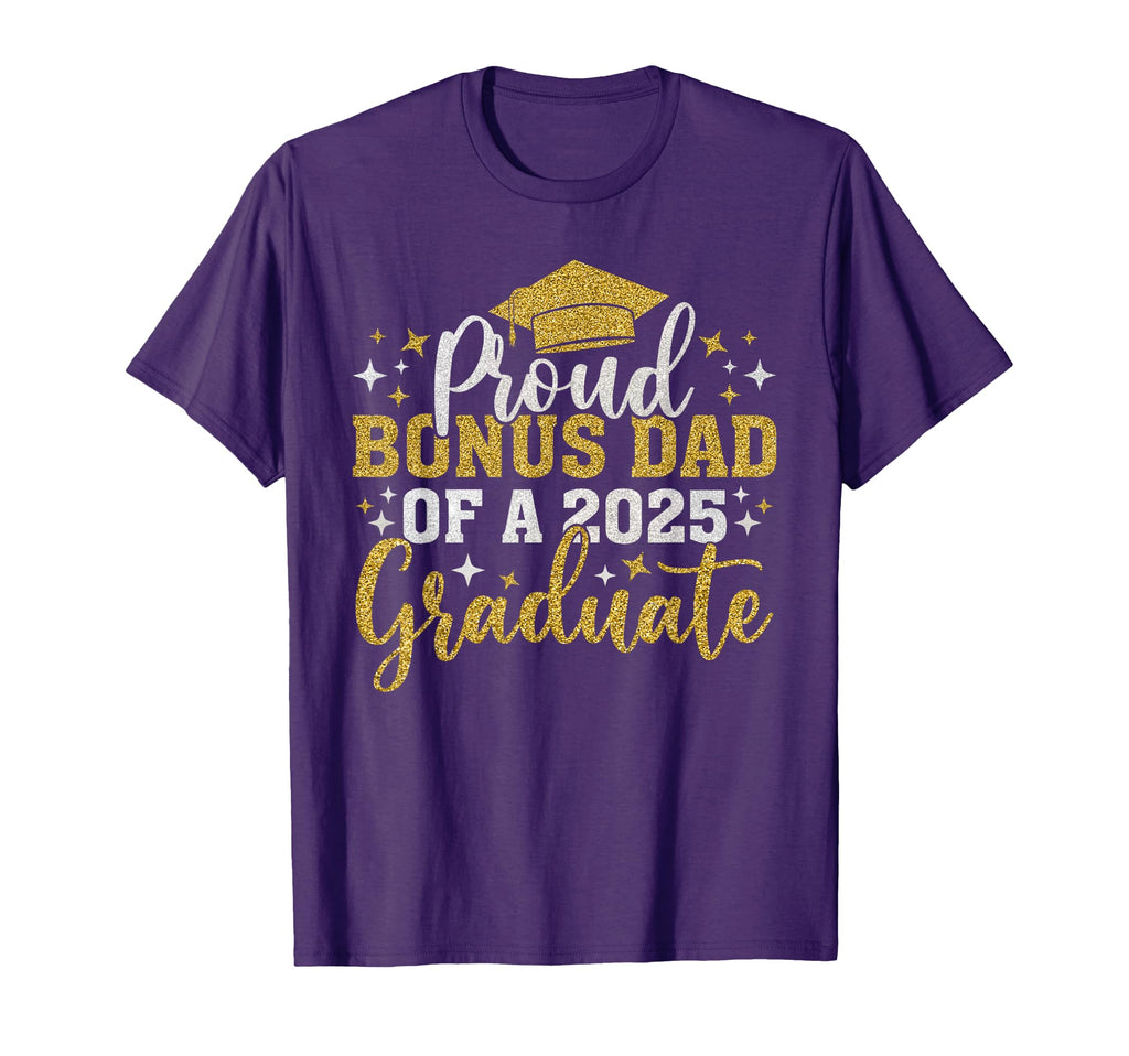 Bonus Dad Senior 2025 Proud Class 2025 T-Shirt - Custom Art Print Unisex - T-Shirt, Sweatshirt, Hoodie