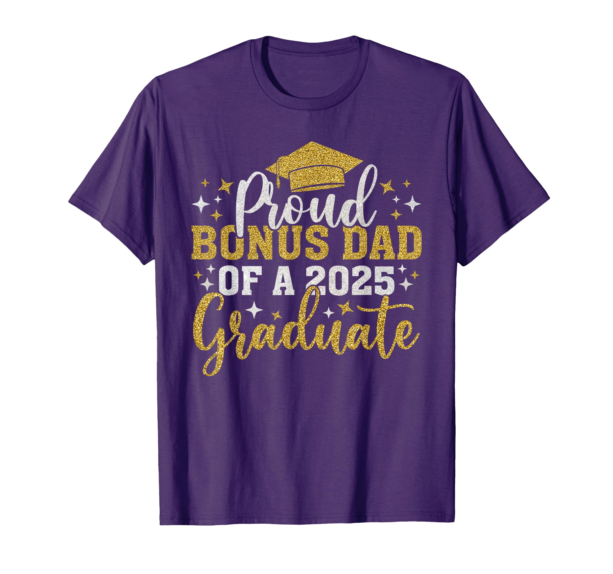 Bonus Dad Senior 2025 Proud Class 2025 T-Shirt - Custom Art Print Unisex - T-Shirt, Sweatshirt, Hoodie