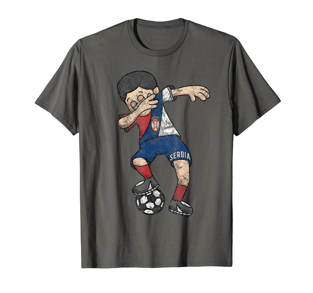 Serbia Dabbing Soccer Football Fan T-Shirt - Graphic Print Men Women - T-Shirt, Sweatshirt, Hoodie