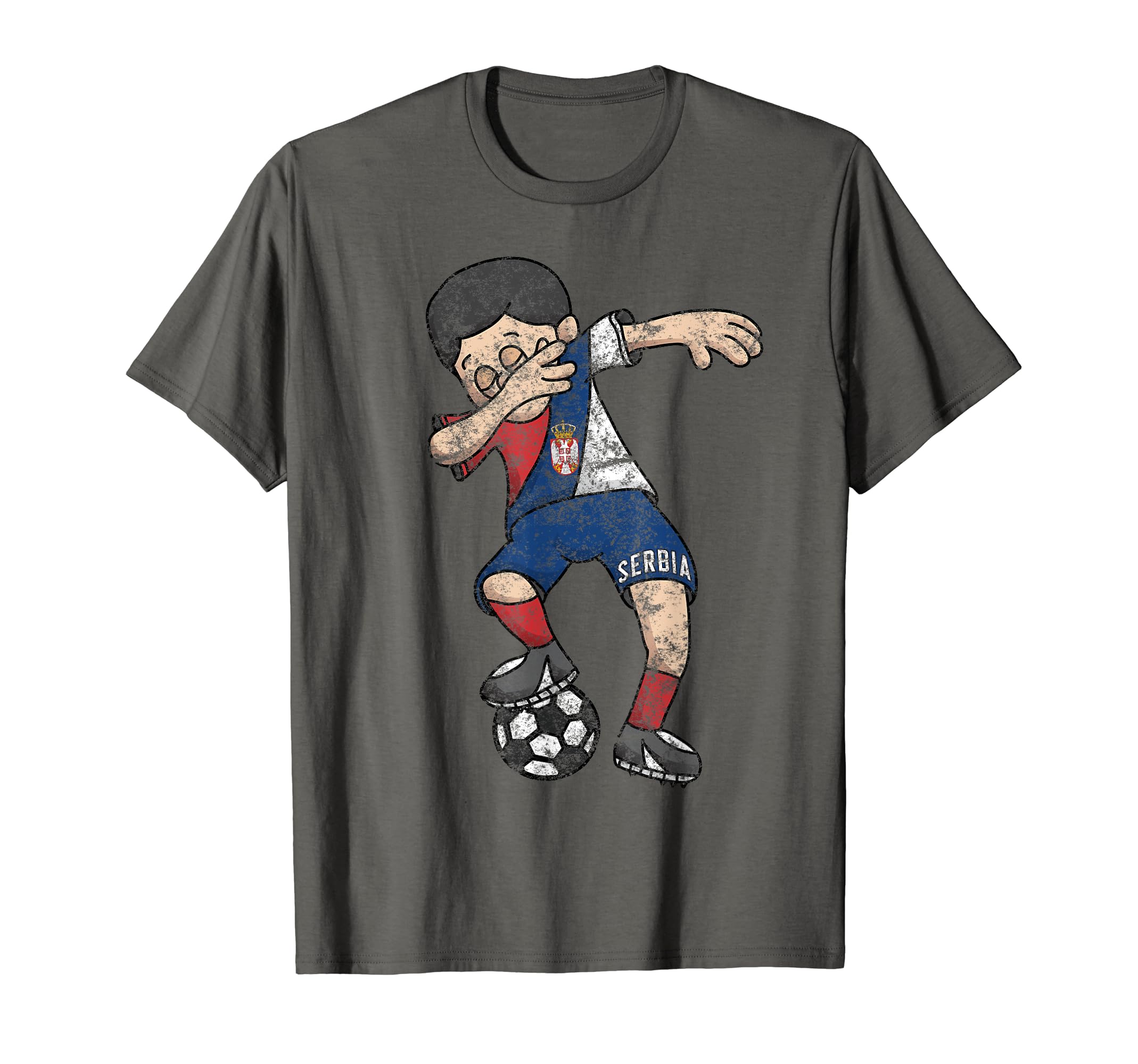 Serbia Dabbing Soccer Football Fan T-Shirt - Graphic Print Men Women - T-Shirt, Sweatshirt, Hoodie
