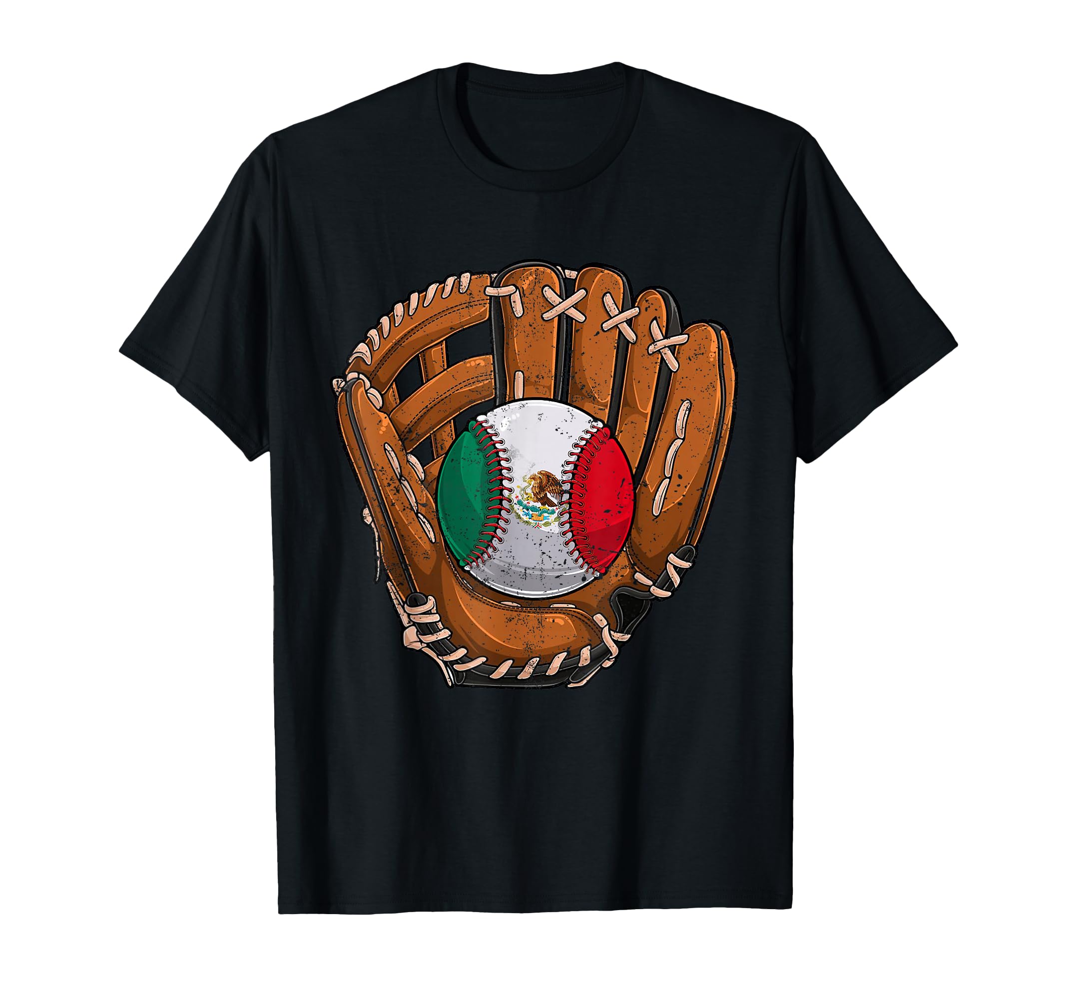 Mexico Flag Baseball Ball Softball T-Shirt - Streetwear Style Men Women - T-Shirt, Sweatshirt, Hoodie