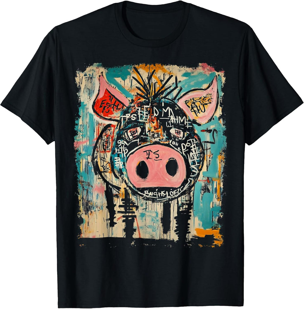 Abstract Animal Pop Art Design With A Pig On It - Adult & Kids T-Shirts, Sweatshirts & Hoodies apparel design preview 1