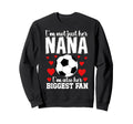 Her Biggest Fan Soccer Nana Soccer Sweatshirt - Minimalist Print Unisex - T-Shirt, Sweatshirt, Hoodie