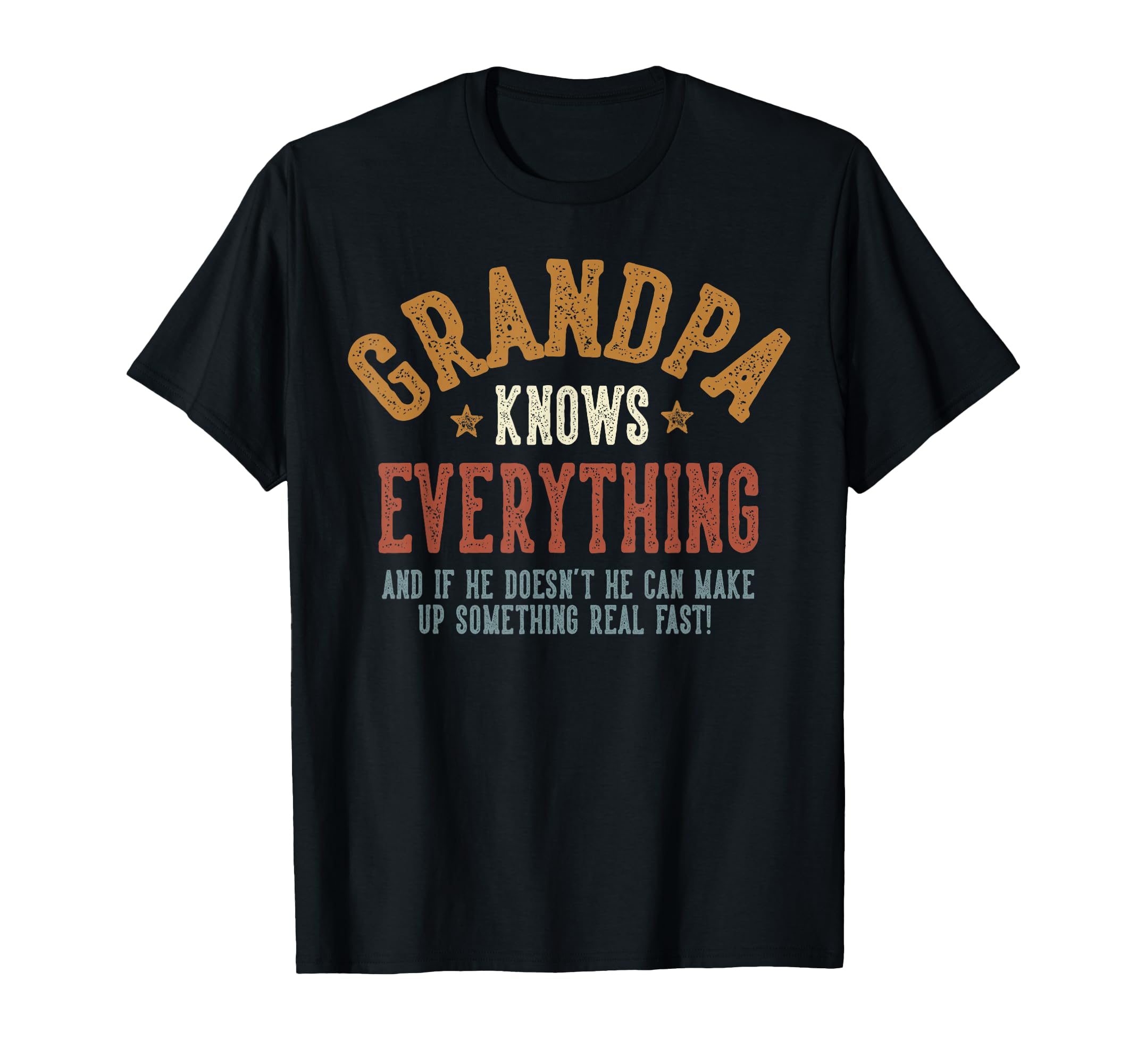 Grandpa Knows Everything Humorous T-Shirt - Aesthetic Graphic for Adults - T-Shirt, Sweatshirt, Hoodie