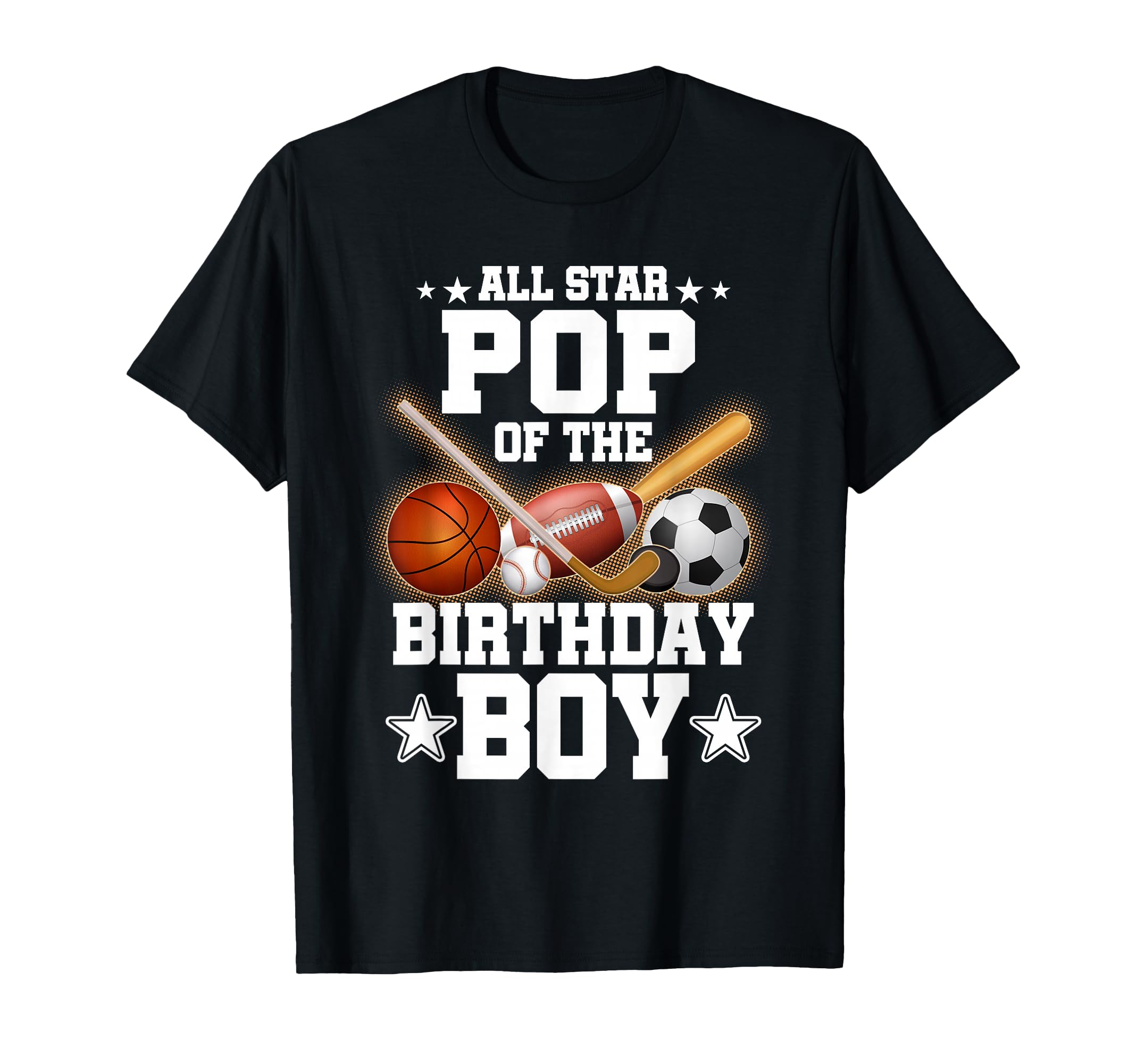 All Star Pop Birthday Basketball Soccer T-Shirt - Minimalist Print Unisex - T-Shirt, Sweatshirt, Hoodie