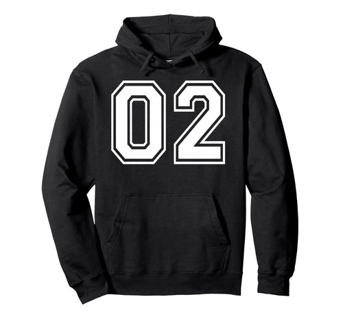 02 Number Two Team Sports Matching Hoodie - Streetwear Style Men Women - T-Shirt, Sweatshirt, Hoodie
