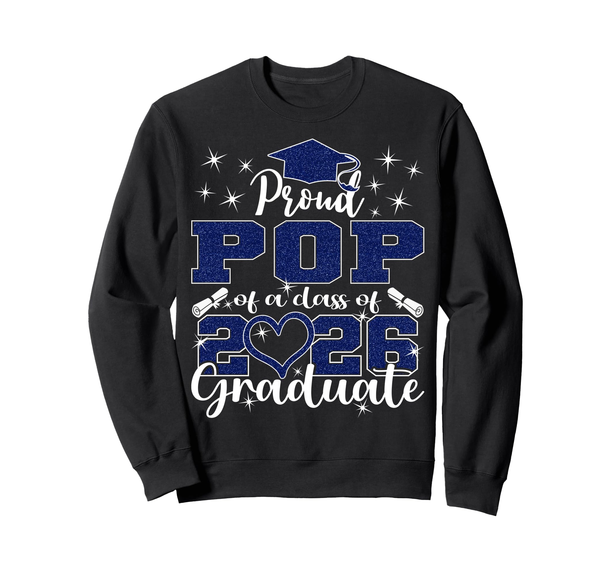 Super Proud Pop 2026 Graduate Sweatshirt - Minimalist Print for Adults - T-Shirt, Sweatshirt, Hoodie