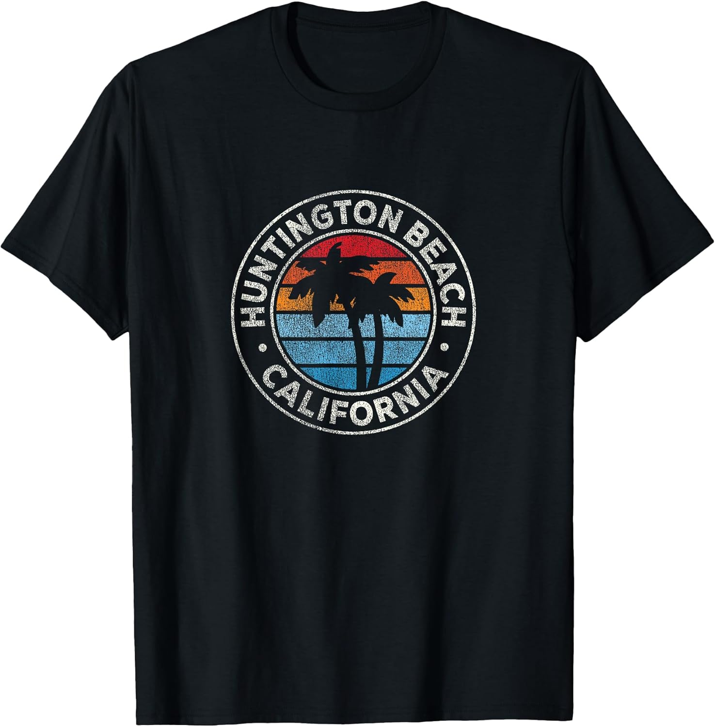 Huntington Beach California CA Vintage Graphic Retro - Adult & Kids T-Shirts, Sweatshirts & Hoodies apparel design preview 1
