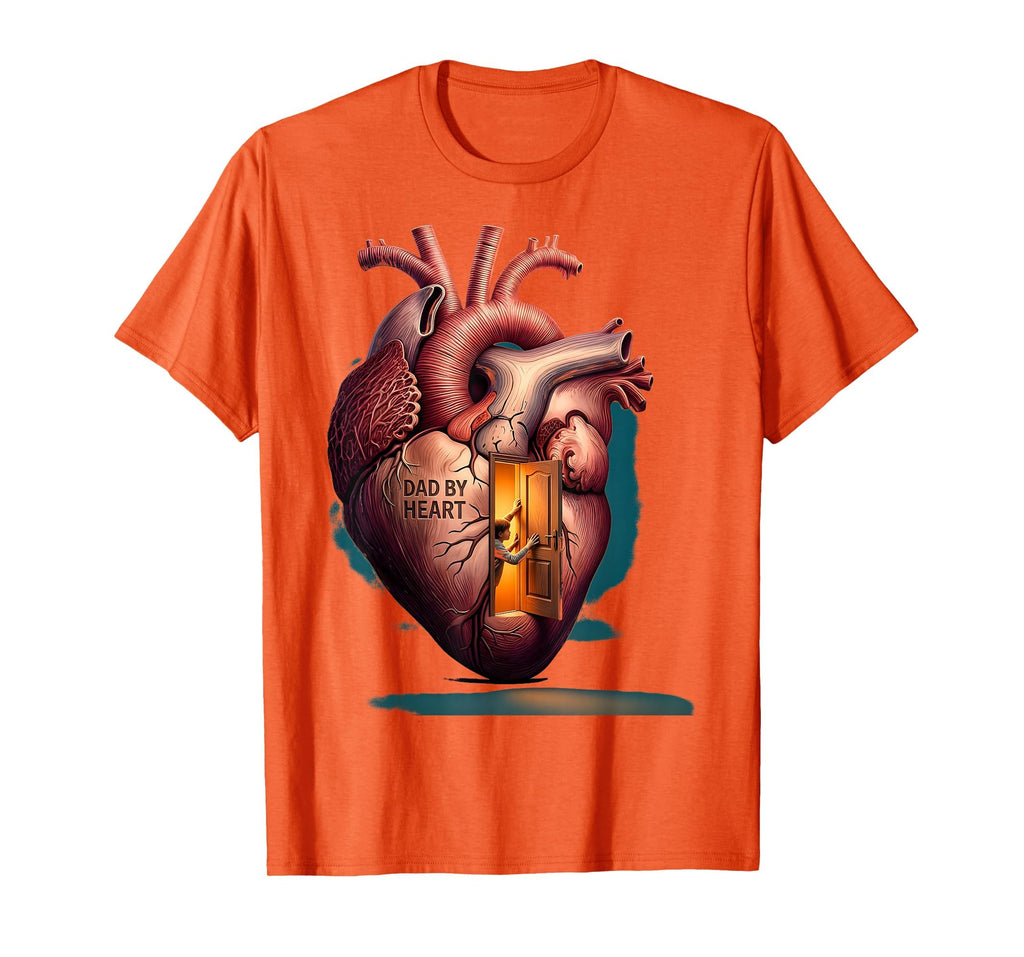 Dad Heart Bonus Dad Father Figure T-Shirt - Custom Art Print Men Women - T-Shirt, Sweatshirt, Hoodie