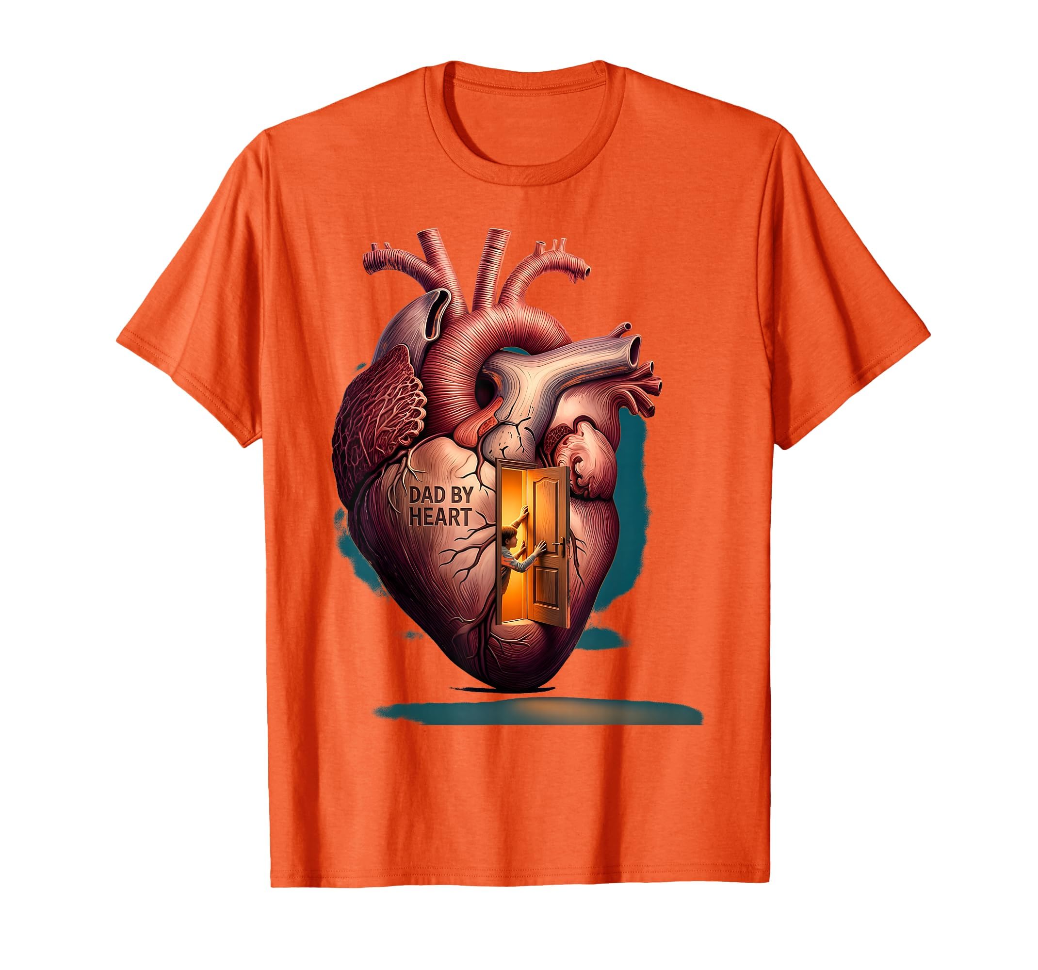 Dad Heart Bonus Dad Father Figure T-Shirt - Custom Art Print Men Women - T-Shirt, Sweatshirt, Hoodie