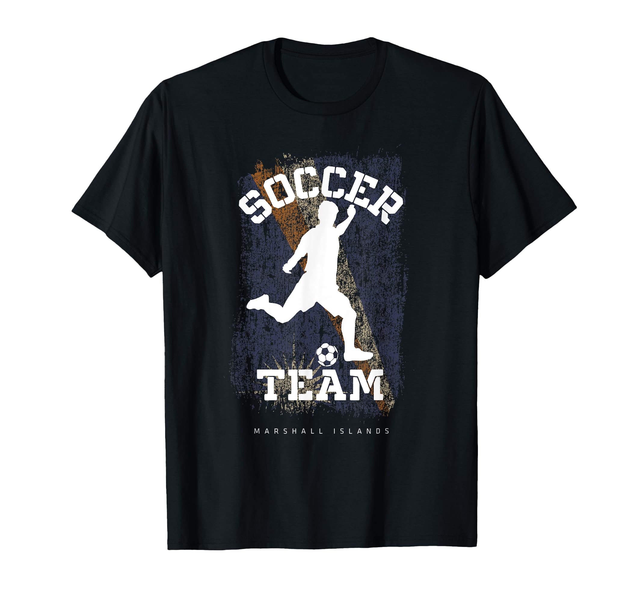 Soccer Marshall Islands Flag Football T-Shirt - Custom Art Print Men Women - T-Shirt, Sweatshirt, Hoodie