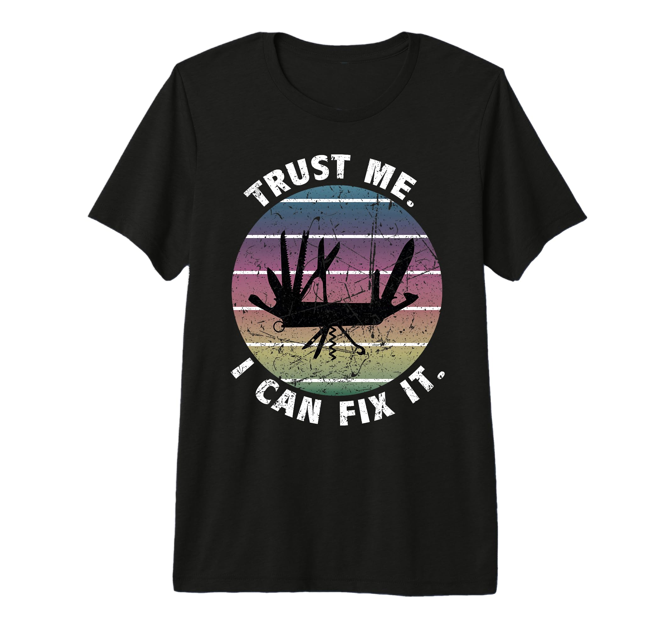 Diy Dad Fathers Day Can Fix It T-Shirt - Aesthetic Graphic Men Women - T-Shirt, Sweatshirt, Hoodie