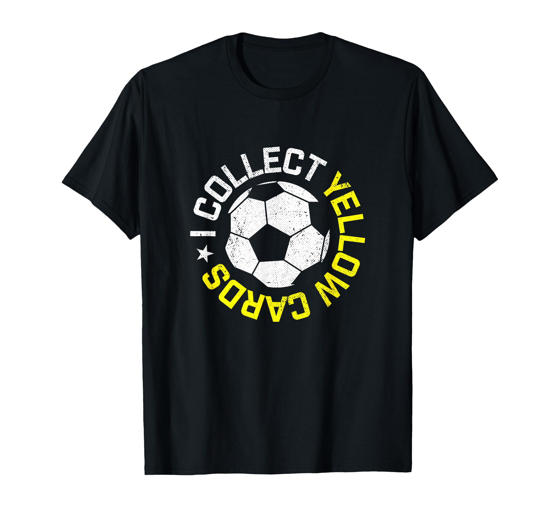 I Collect Yellow Cards Funny Soccer T-Shirt - Minimalist Print Unisex - T-Shirt, Sweatshirt, Hoodie