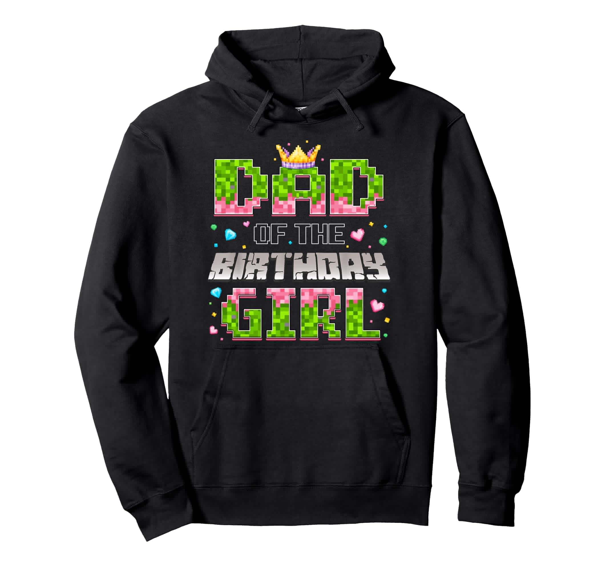 Dad Birthday Game Pixel Number Hoodie - Minimalist Print for Adults - T-Shirt, Sweatshirt, Hoodie