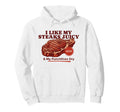 Steaks Juicy Punchlines Dry Funny Bbq Hoodie - Graphic Print for Adults - T-Shirt, Sweatshirt, Hoodie