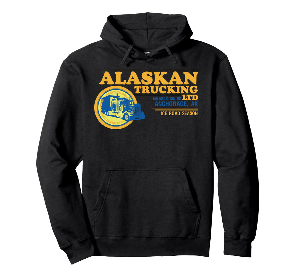 Alaskan Trucking Legendary Usa Truck Hoodie - Novelty Apparel Unisex - T-Shirt, Sweatshirt, Hoodie