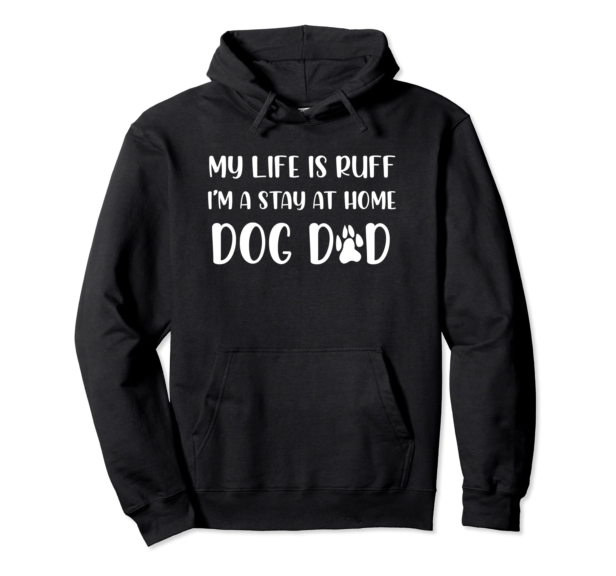 Gifts Dog Dad Hoodie - Minimalist Print Men Women - T-Shirt, Sweatshirt, Hoodie