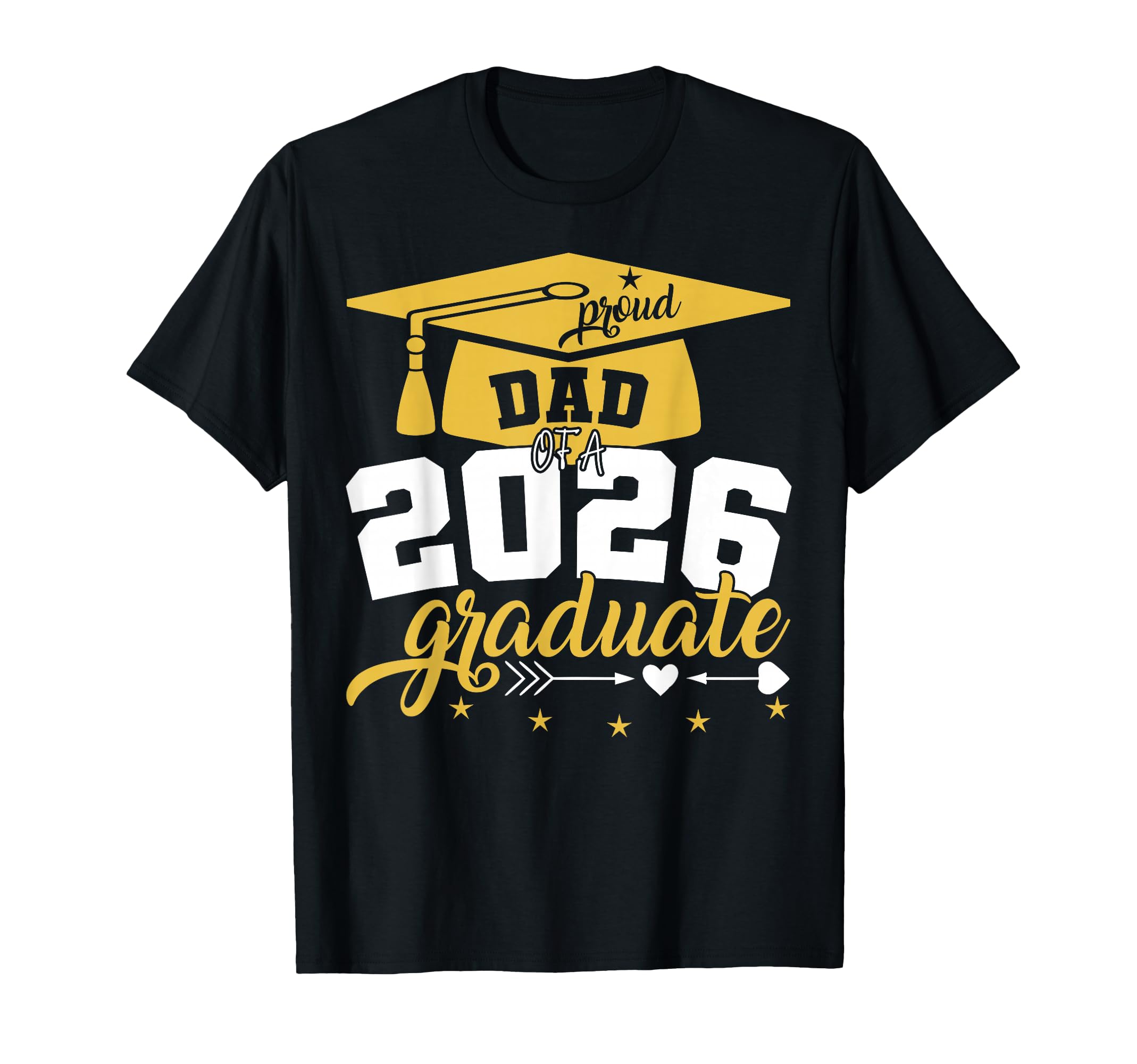 Proud Dad 2026 Graduate Graduation T-Shirt - Fun Novelty Design for Adults - T-Shirt, Sweatshirt, Hoodie