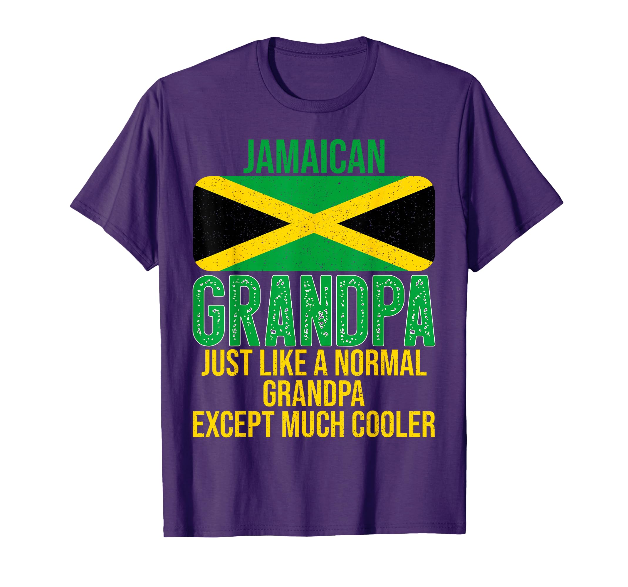 Jamaican Grandpa Jamaica Flag Fathers Day T-Shirt - Novelty Apparel Unisex - T-Shirt, Sweatshirt, Hoodie