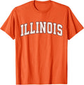 Retro Illinois Vintage Orange Blue Throwback IL - Adult & Kids T-Shirts, Sweatshirts & Hoodies apparel design preview 1