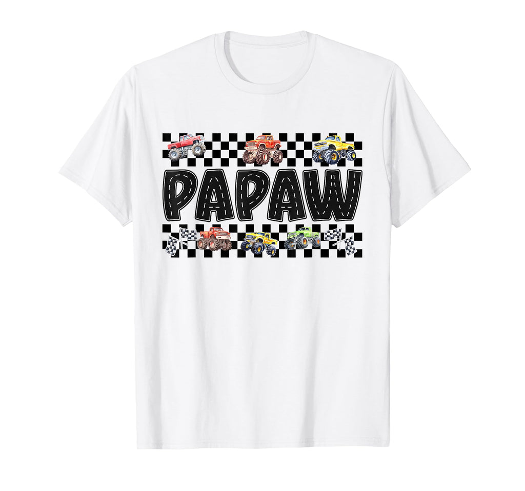 Papaw Monster Truck Family Crew T-Shirt - Minimalist Print Men Women - T-Shirt, Sweatshirt, Hoodie