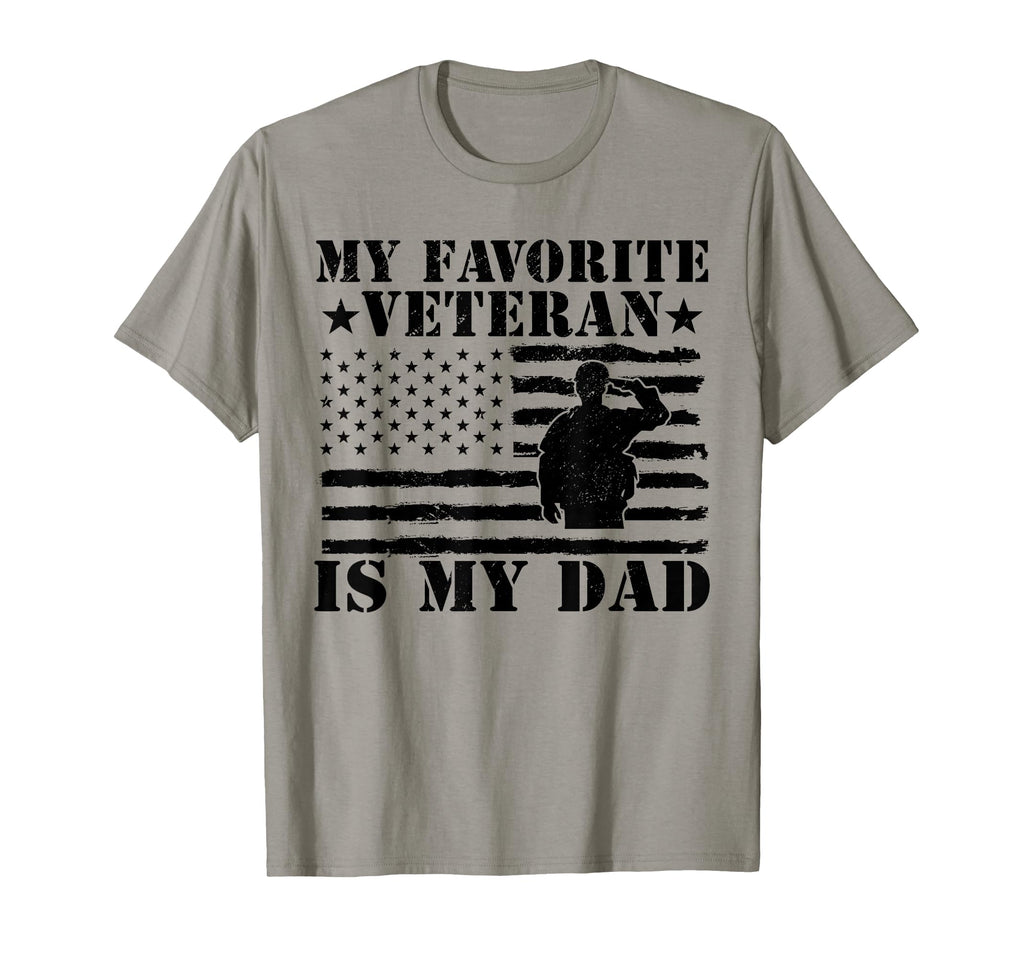 My Favorite Veteran Is Dad Veterans Day T-Shirt - Trendy Graphic Men Women - T-Shirt, Sweatshirt, Hoodie